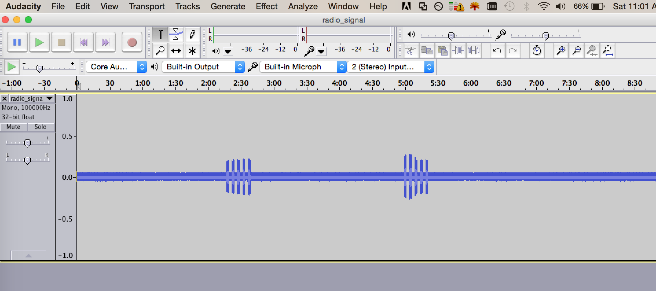 View signals in audacity