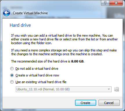 Virtualbox HD