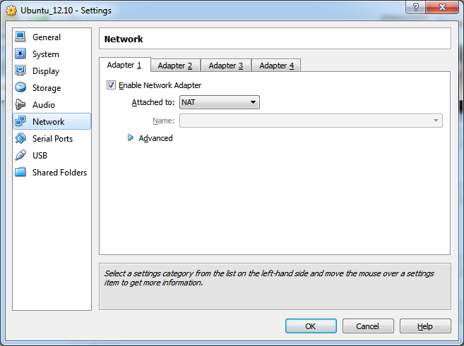 Virtualbox networking